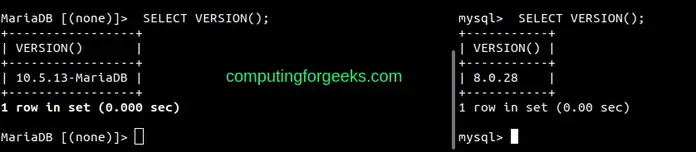 Install MariaDB MySQL Database